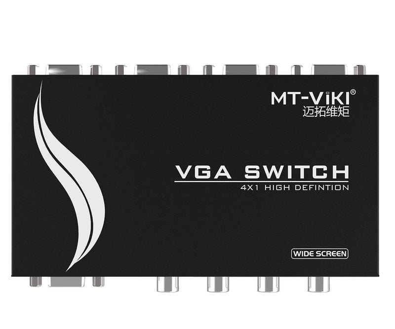 MT-VIKI 4 Port VGA Switch Video Selector Switcher Box (4 Input 1 Output) - Image 5